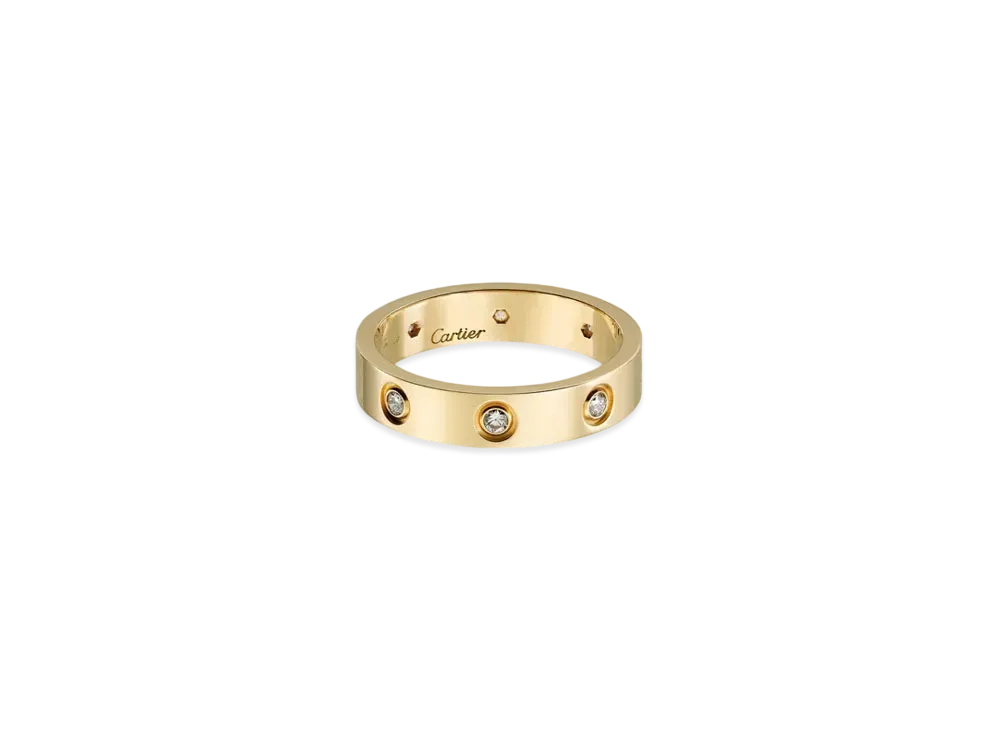 Cartier Love Wedding Band, 8 Diamonds
