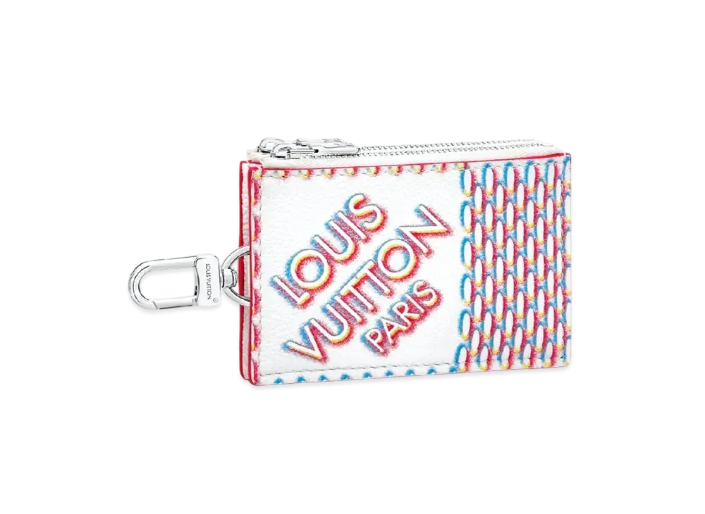 Louis Vuitton Double Zipped Card Holder Damier Giant "White"