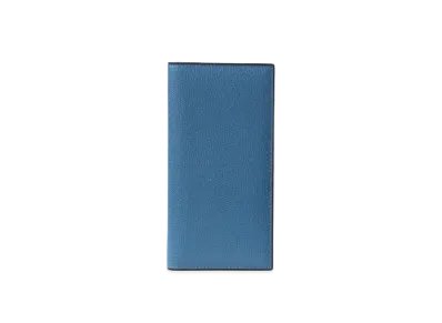 Valextra Vertical 12 Card "Cobalt Blue"