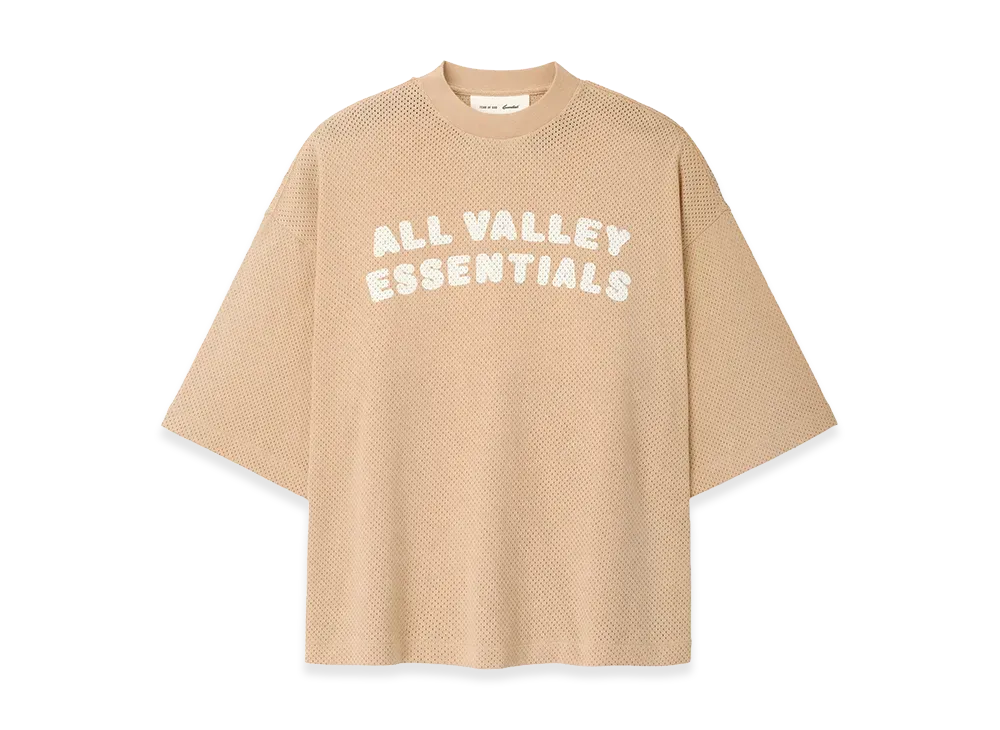 FEAR OF GOD ESSENTIALS Women's Sport Mesh Merch Tee "Ginger"