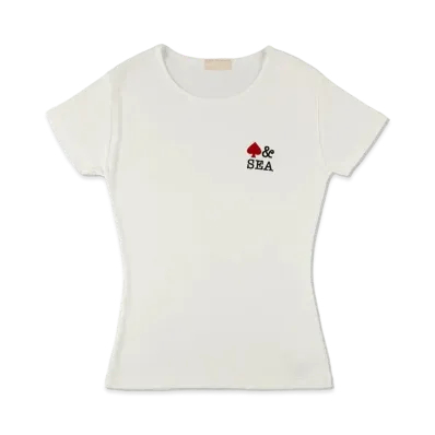 WIND AND SEA Front Logo Mini Tee(Spade) "White"