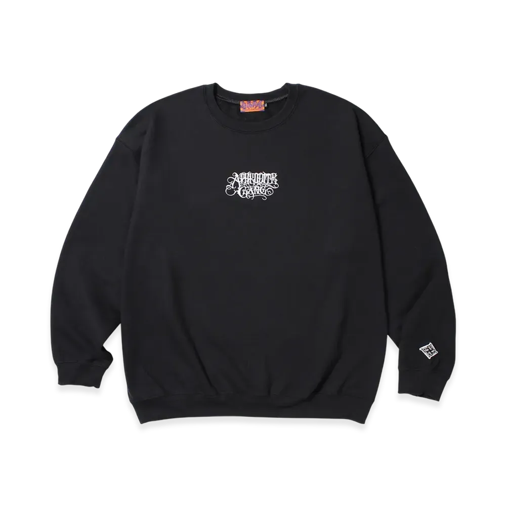 APHRODITEGANG Classic Logo Embroidery Sweat Shirt "Black/White"