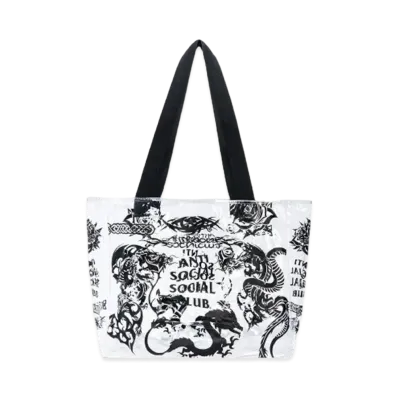 ANTI SOCIAL SOCIAL CLUB SUMMER 24 MAJOR DROP Helplessness Large Tote Bag "Black"