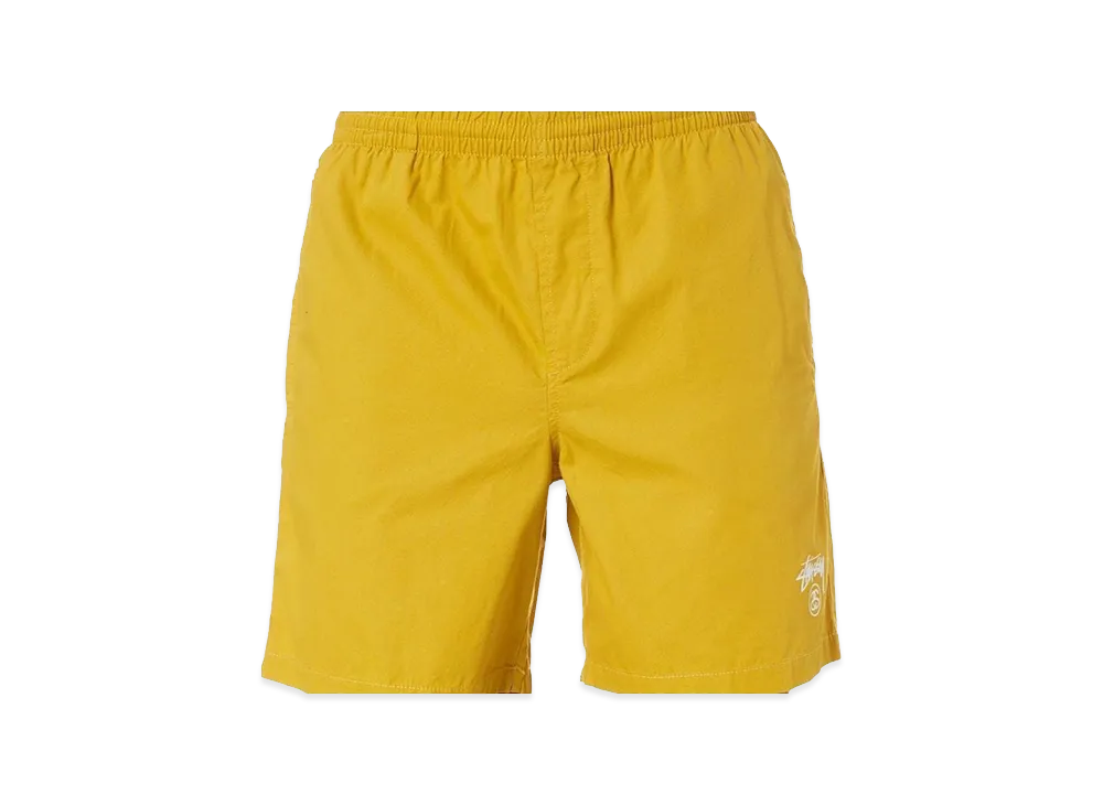 Stussy Basic Stock Beach Shorts "Mustard"