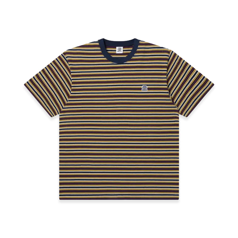 BlackEyePatch Striped Small OG Heavyweight Tee "Orange"