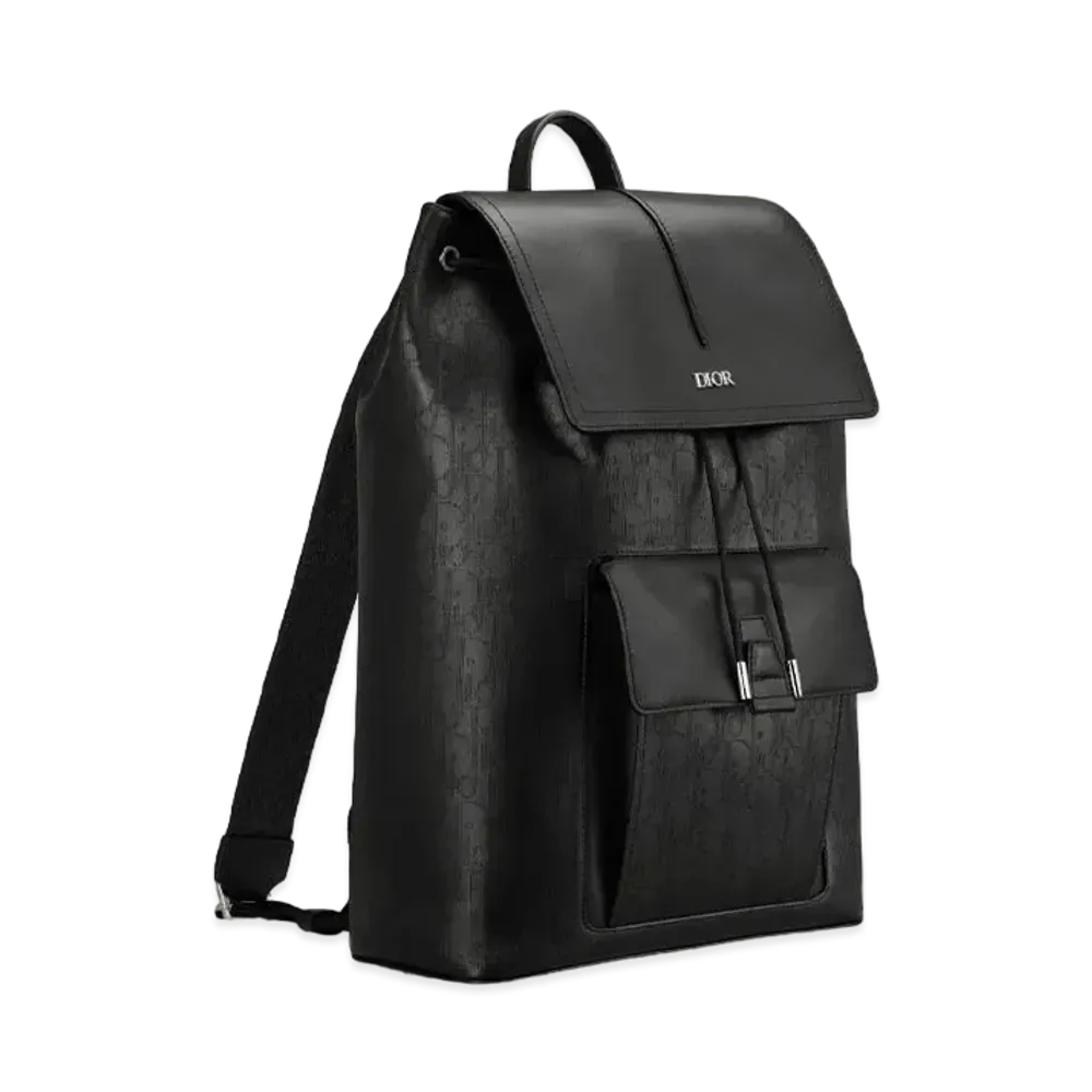 Dior Motion Backpack Dior Oblique Galaxy Leather & Calfskin "Black"