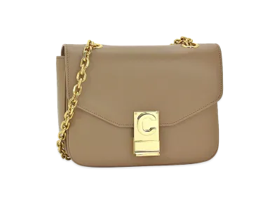 CELINE Women's Shoulder Bag Chain Bag Small C "Light Camel"