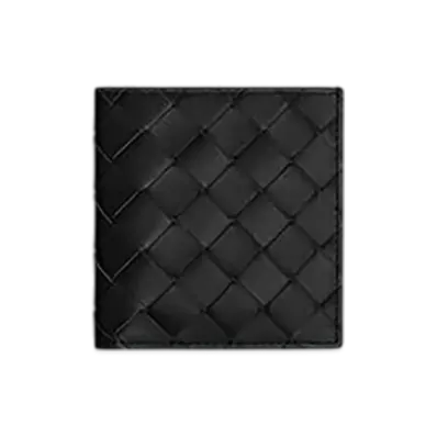 Bottega Veneta Intrecciato Slim Bi-Fold Wallet "Black"