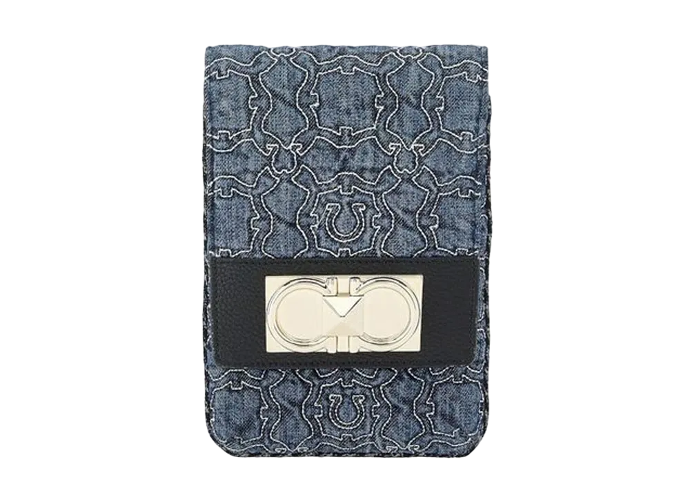 Salvatore Ferragamo Gancini Galore Smartphone Holder "Black"