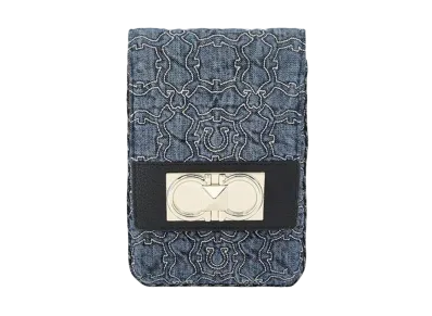 Salvatore Ferragamo Gancini Galore Smartphone Holder "Black"