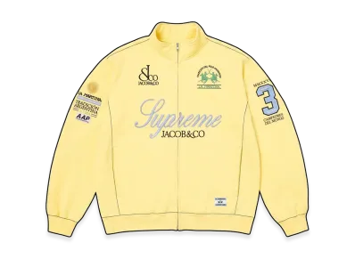 Supreme x La Martina Zip Up Sweatshirt "Light Yellow"