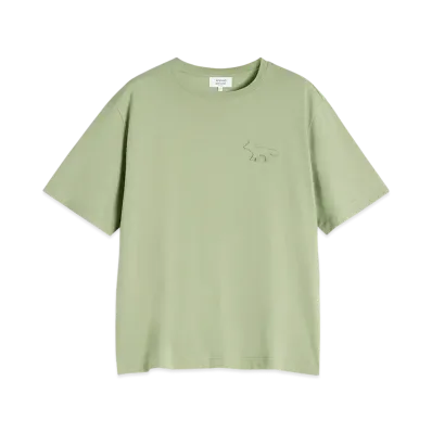 Maison Kitsune Emboss Profile Fox Oversized T-shirt "Turf Green"