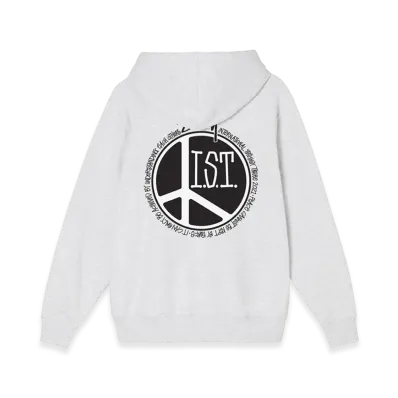 Stussy Peace Dot Hoodie "Ash Heather"