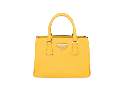 PRADA Galleria Saffiano Leather Mini Bag "Yellow"