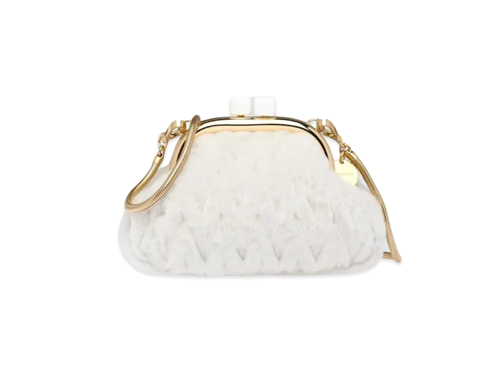 MIU MIU Miu Bel Searing Bag "White"