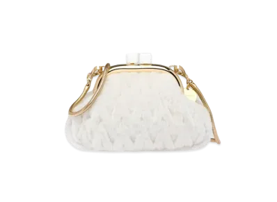 MIU MIU Miu Bel Searing Bag "White"