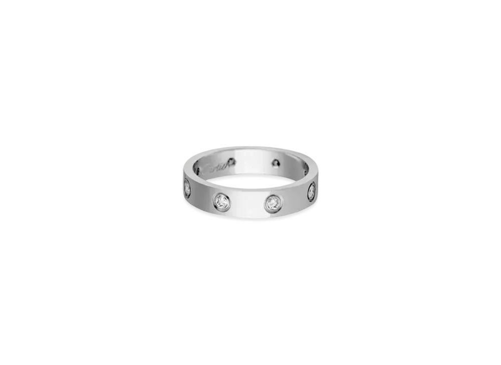 Cartier Love Wedding Band, 8 Diamonds