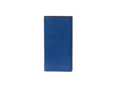 Valextra Vertical 12 Card "Royal Blue"