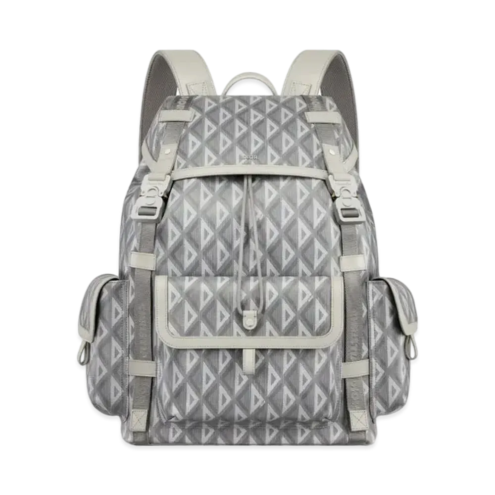 Dior Dior Hit The Road Backpack CD Diamond Canvas "Gray"