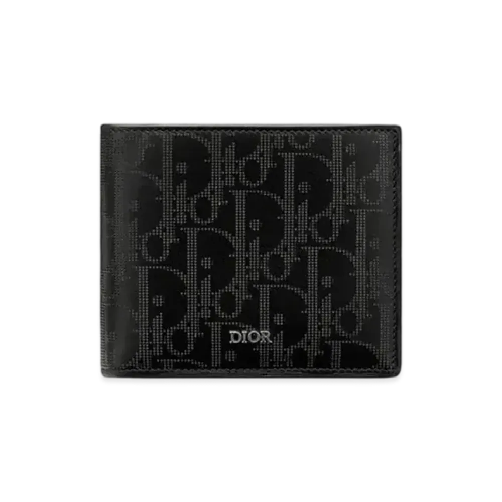 Dior Wallet Dior Oblique Galaxy Leather "Black"