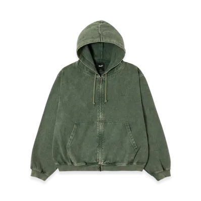 HUF WINTER 25 Eightynine Washed Full Zip Hoodie "Olive"