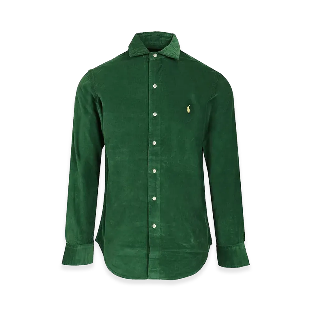 Polo Ralph Lauren Custom Fit Velvet Shirt "Green"