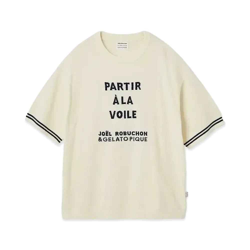 GELATO PIQUE x JOEL ROBUCHON Homme Line Pullover "Ivory"