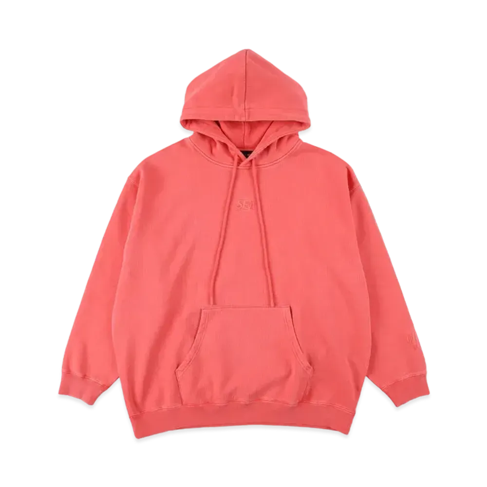 WIND AND SEA SEA (PIGMENT-DYE) HOODIE "Red"