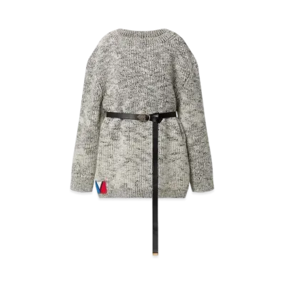 Louis Vuitton Felted Wool Pullover "Gray"