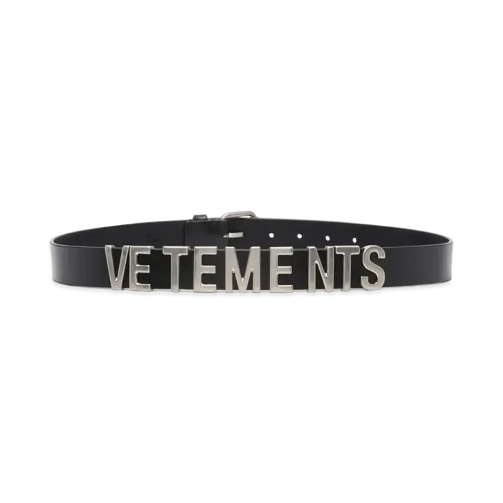 VETEMENTS Logo Belt "Black"