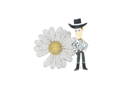 PEACEMINUSONE x Toy Story x Casetify THE FIRST FAN Daisy Jewel Pin "Silver" / G-DRAGON