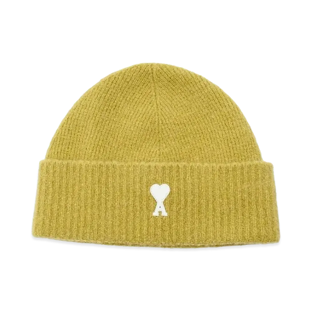 AMI PARIS Women's Cloudy Beanie "Lgreen/White"