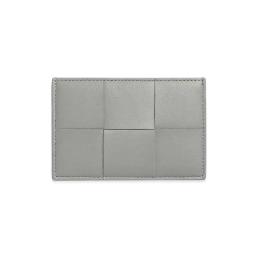Bottega Veneta Cassette Credit Card Case "Sterling/Zenith"