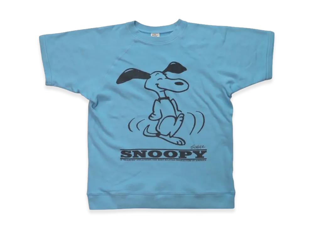 SAPEur x PEANUTS Snoopy S/S Sweat "Saxe"