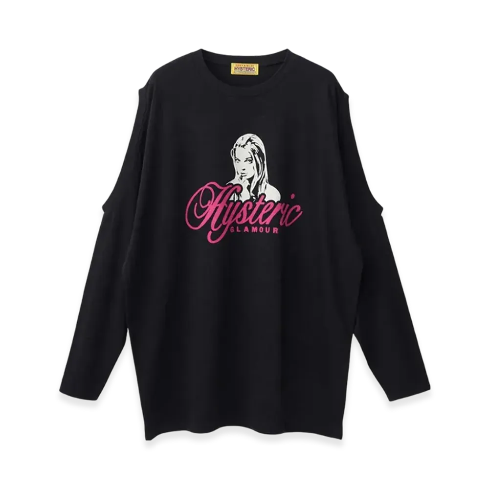 HYSTERIC GLAMOUR Naughty Girl Oversized T-Shirt "Black"