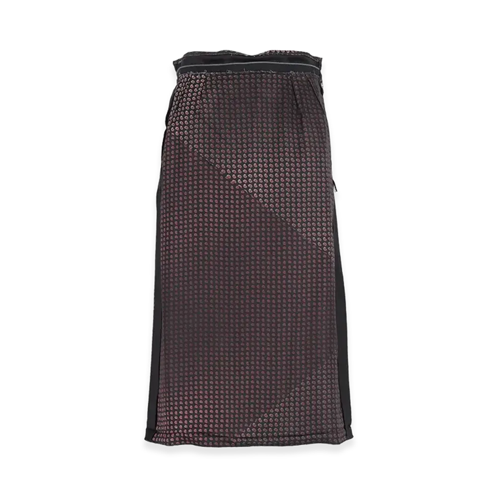 Maison Margiela Women's Paisley Print Midi Skirt "Black"