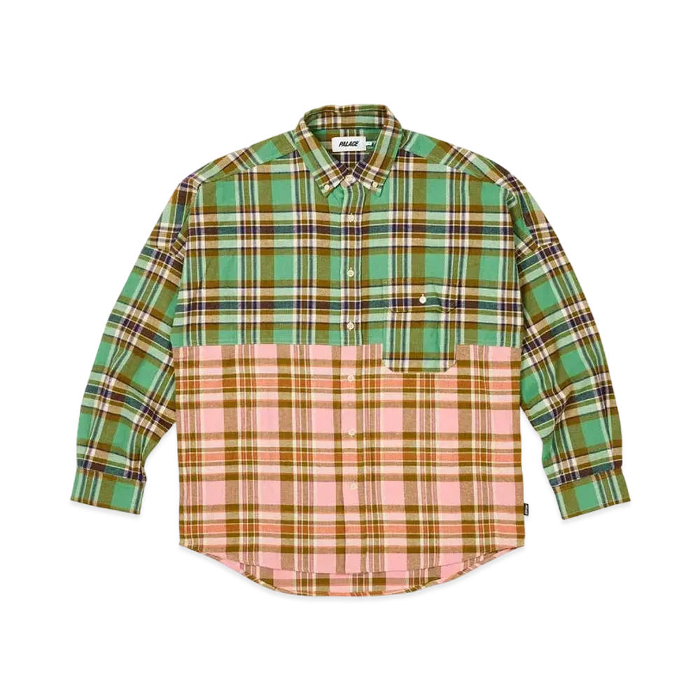 PALACE Checkmate Drop Shoulder Shirt "Green"