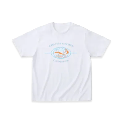 FEELS. Globe Logo Print T-Shirt "White"