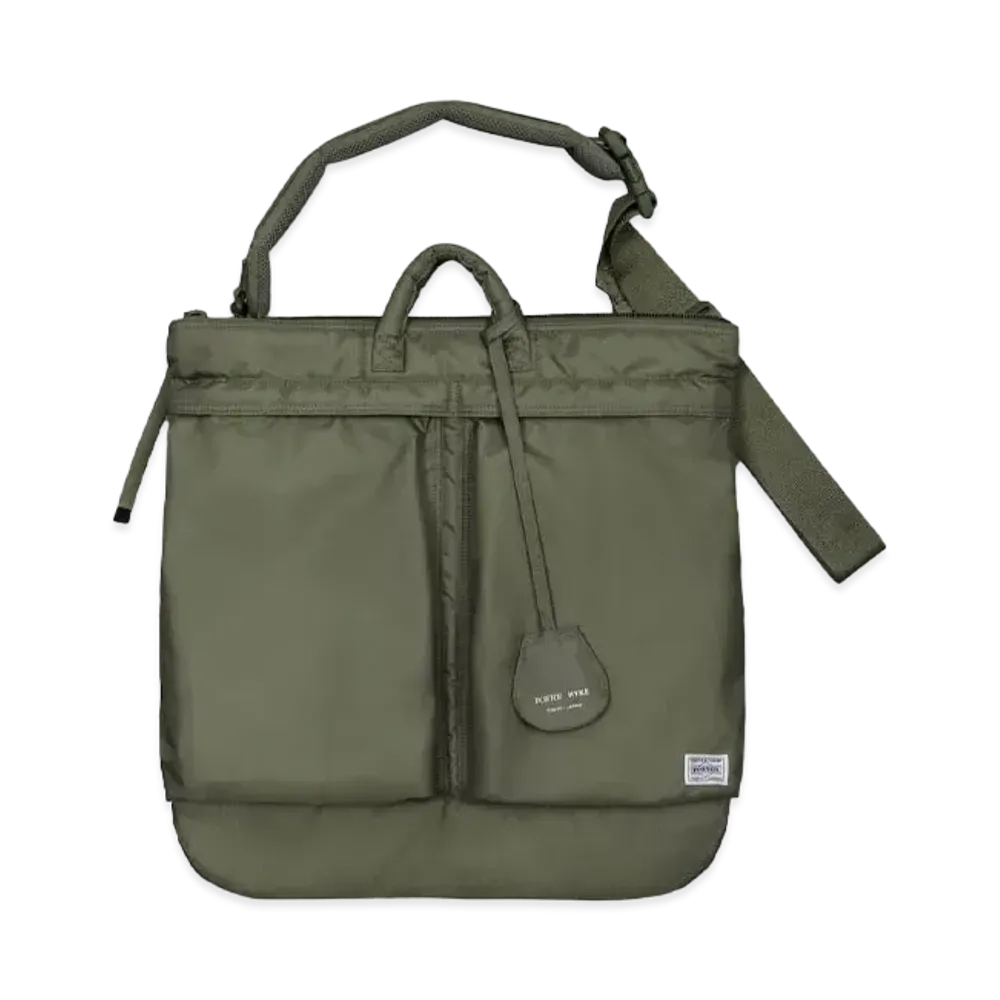 PORTER x HYKE Helmet Bag "Sage Green"