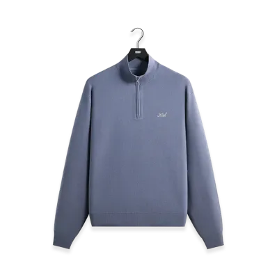 Kith Harmon Quarter Zip Mock Neck "Granite"