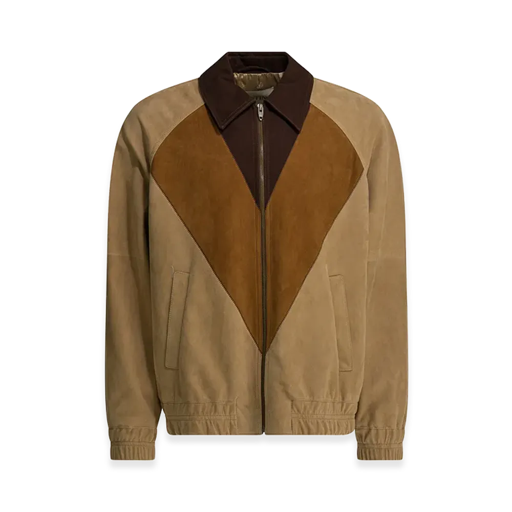 Valentino Leather Jacket "Beige"