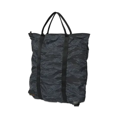 HYSTERIC GLAMOUR x PORTER Tiger Camo 2Way Tote Bag "Black"