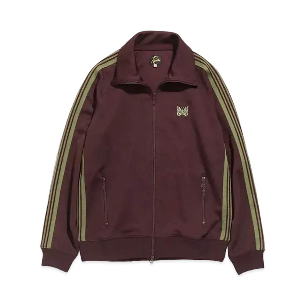 Needles TRACK JACKET - POLY SMOOTH "Maroon"