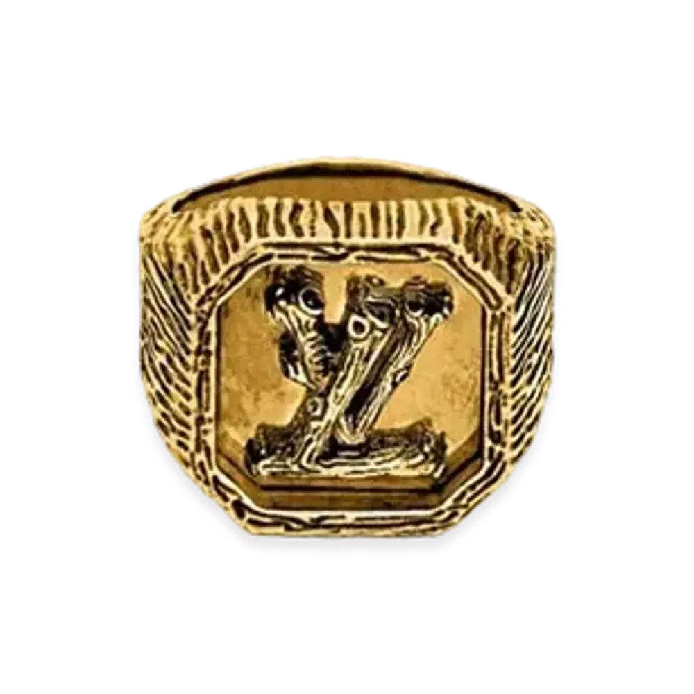 Louis Vuitton LV Wood Ring "Gold"