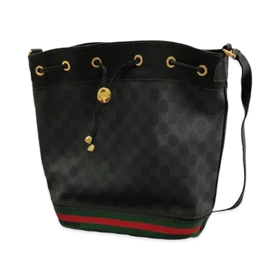 GUCCI GG Sherry Line Shoulder Bag "Black"
