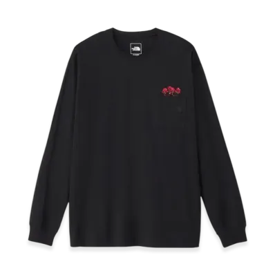 The North Face Long Sleeve Flash Dried Flower Logo Tee "Black"