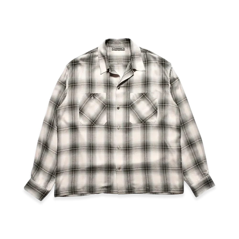 MINEDENIM R.Ombre Open Collar SH "Beige"