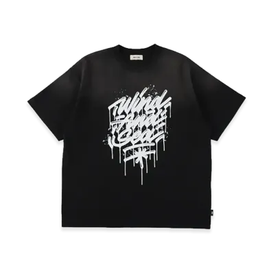WIND AND SEA x IT'S A LIVING Spray Fade Tee "Black"