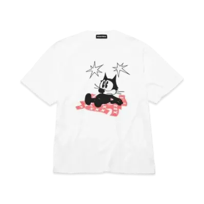 GOD SELECTION XXX x FELIX THE CAT T-SHIRT GX-A22-FEST-01 "White/Red"