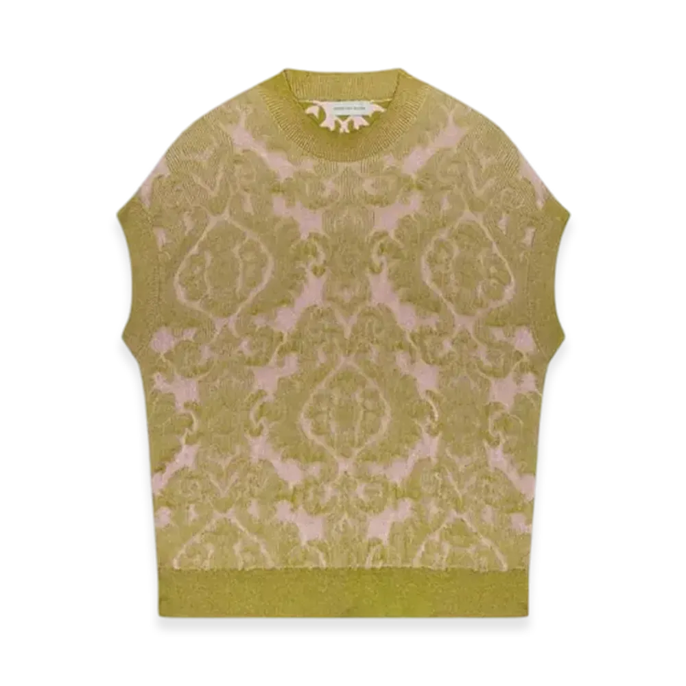DRIES VAN NOTEN Women's Jacquard Sweater "Pink"